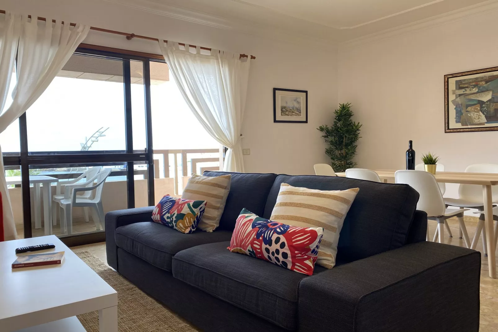 Huge Balcony over Las Canteras By CanariasGetaway-Living room