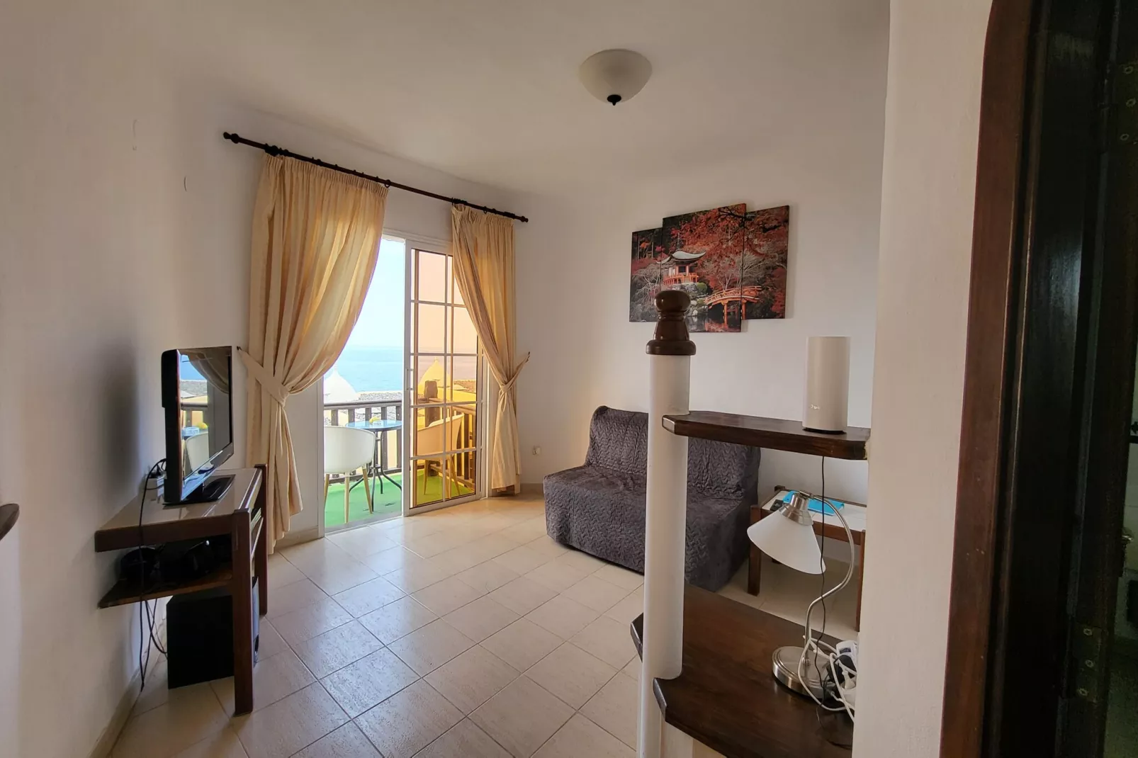 Altamar  52 with balcony&pool By CanariasGetaway-Living room
