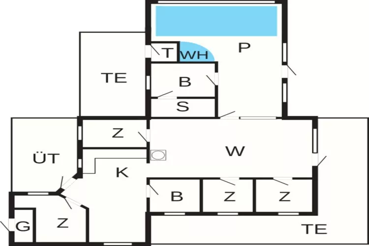 10 Personen Ferienhaus in Ringkøbing-Grundriss