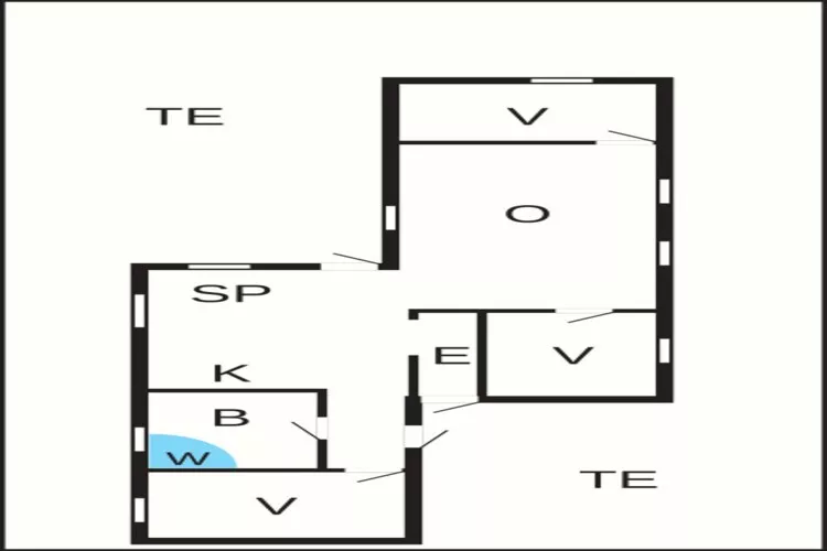 6 person holiday home in Hadsund-Floor plan