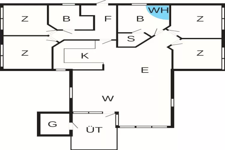 8 person holiday home in Ansager-Floor plan
