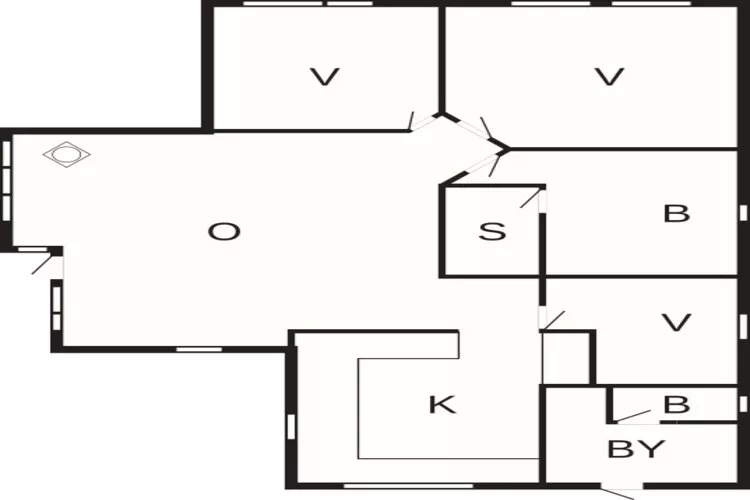 6 Personen Ferienhaus in Asaa-By Traum-Grundriss