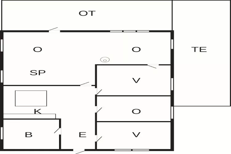 5 person holiday home in Kolind-By Traum-Floor plan