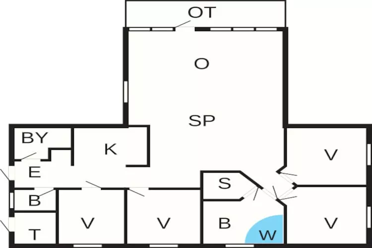 8 person holiday home in Oksbøl-By Traum-Floor plan