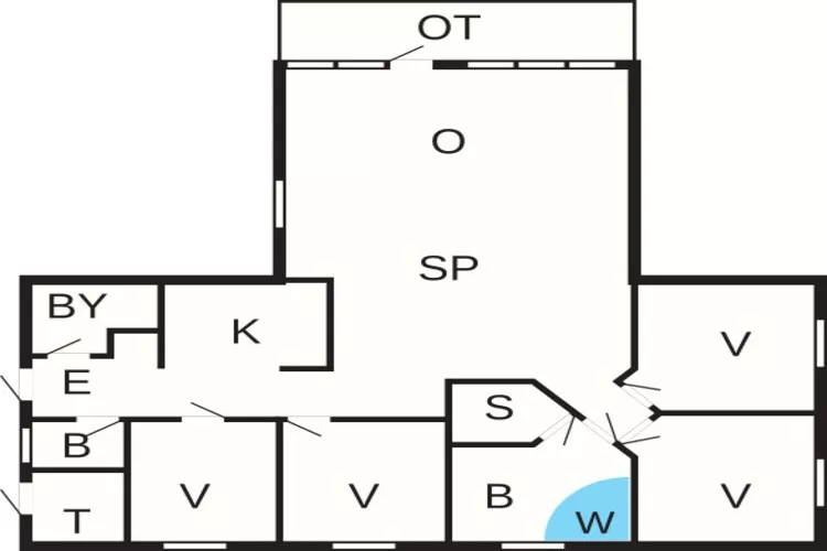 8 person holiday home in Oksbøl-By Traum-Floor plan