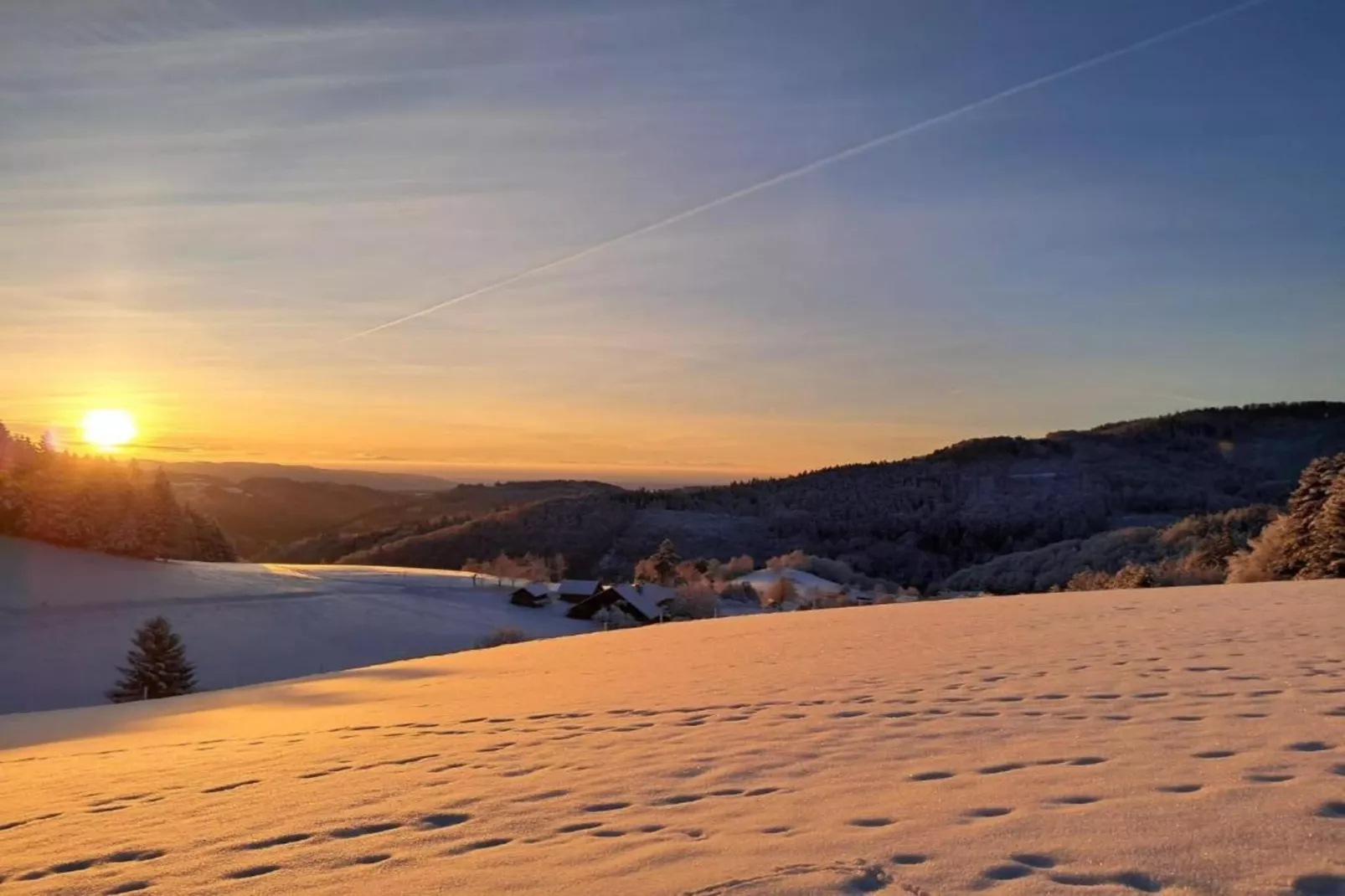 Schwarzwald-Gebiet Winter 20 km