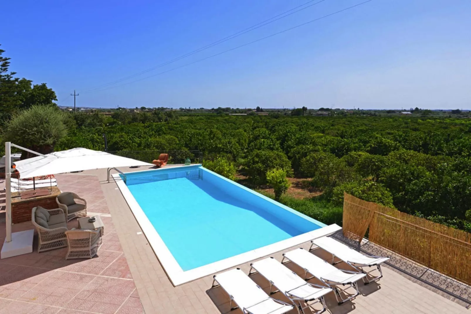 Holiday home Floridia-Villa Smeraldo7 Pax mit Privatpool-Aussicht Sommer