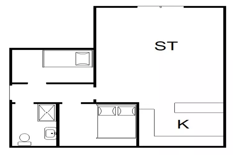 3 person holiday home in Nørre Nebel-By Traum-Floor plan