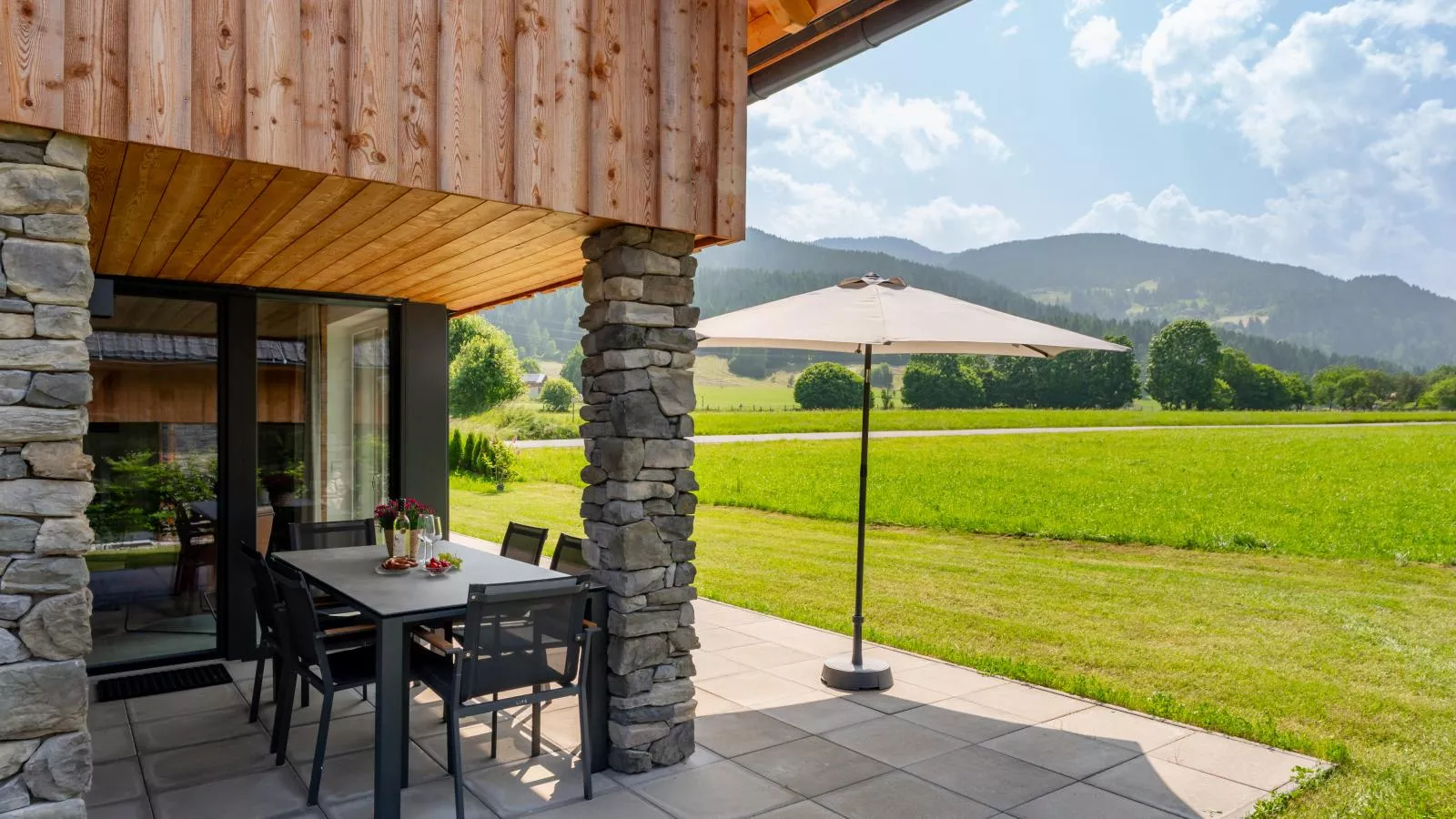 Mountain Chalet Chapeau-Balcon-terrasse