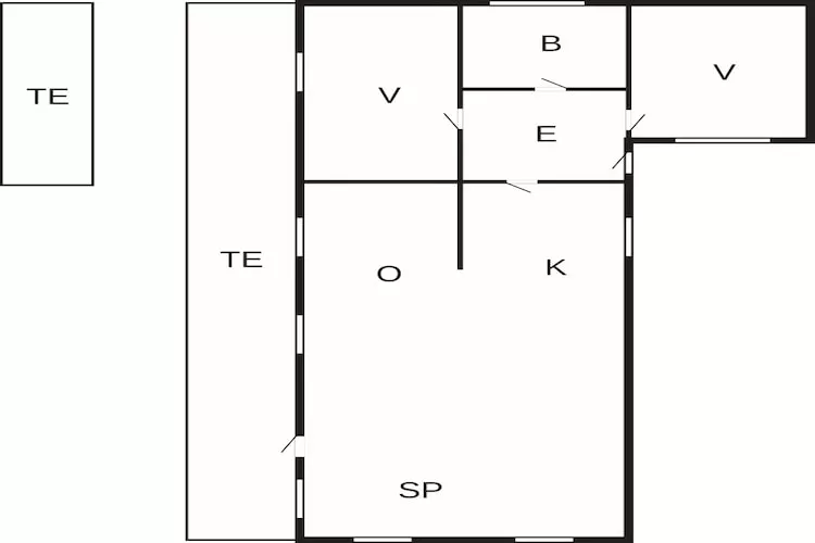 Maison de vacances pour 5 a Asaa-By Traum-Plan