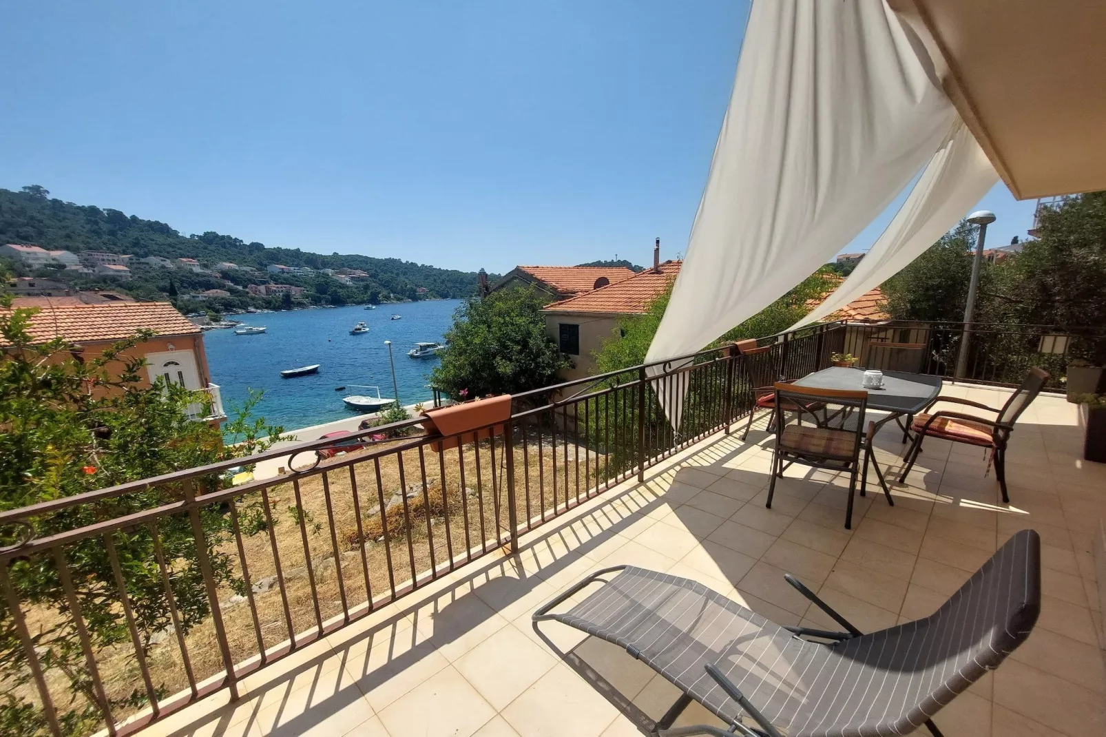 Apartment Dominik - Two Bedroom Apartment with Terrace and Sea View-Terrasse