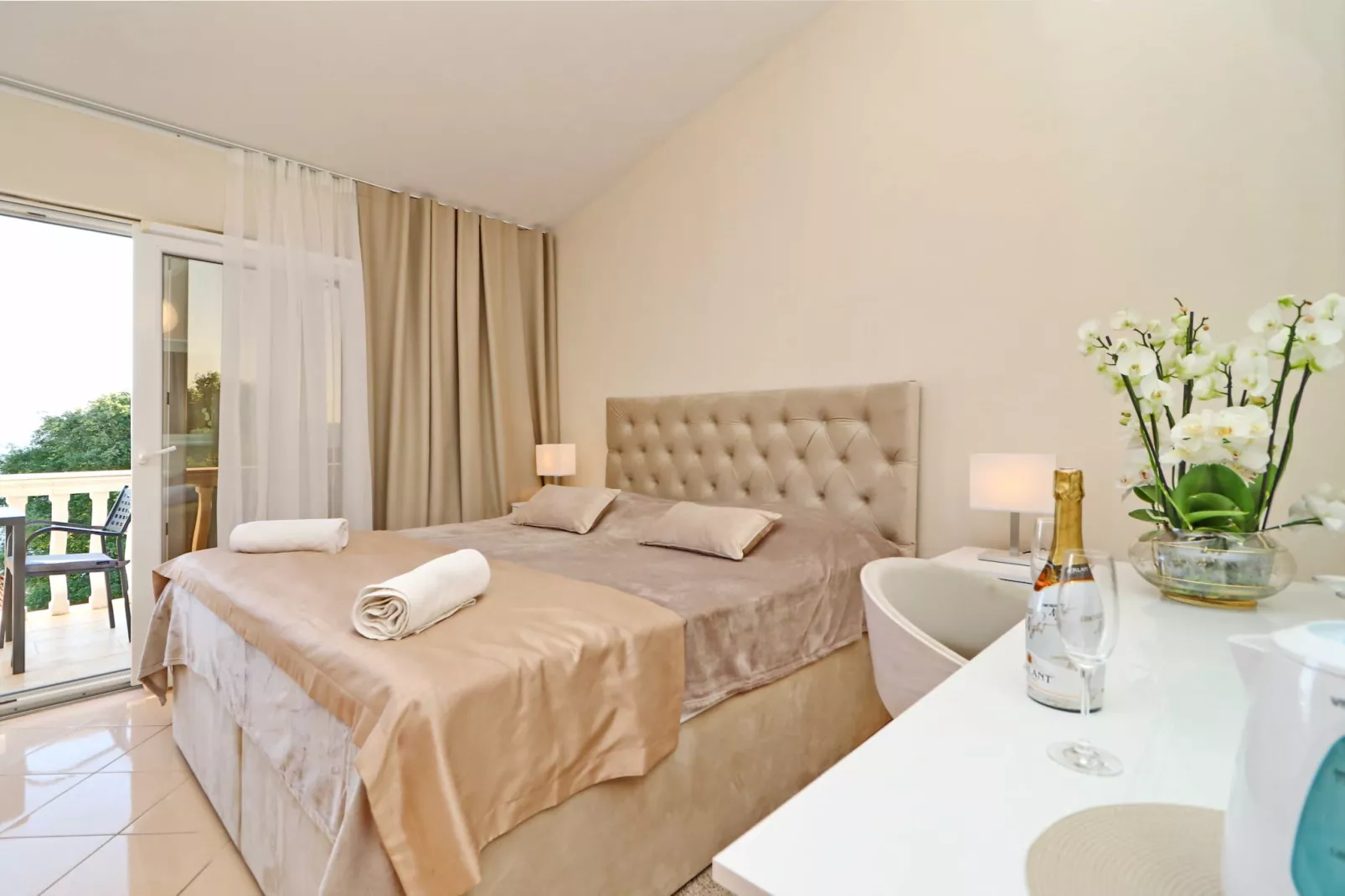 Hotel Pansion Villa Antonio - Two Bedroom Suite with Balcony and Sea View 25seaview - Bedroom