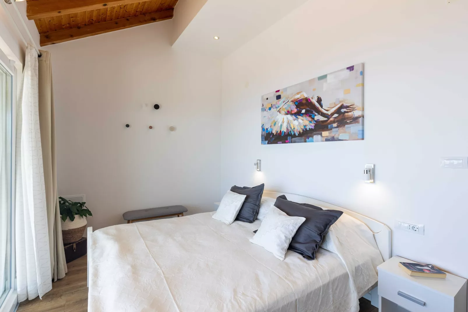 Apartment M&K - Two Bedroom Apartment with Balcony and Sea View-Chambre