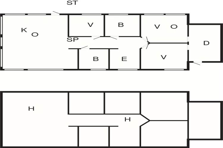 6 person holiday home in Tjørhom-Floor plan
