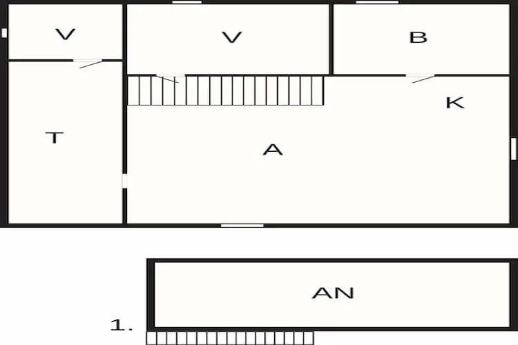 Hytte til 4 personer-Floor plan