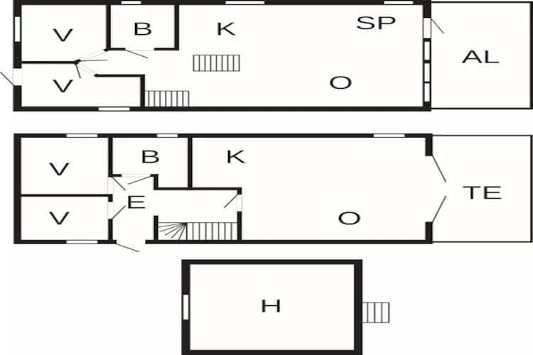 Maison de vacances pour 10 a Brattvåg-Plan