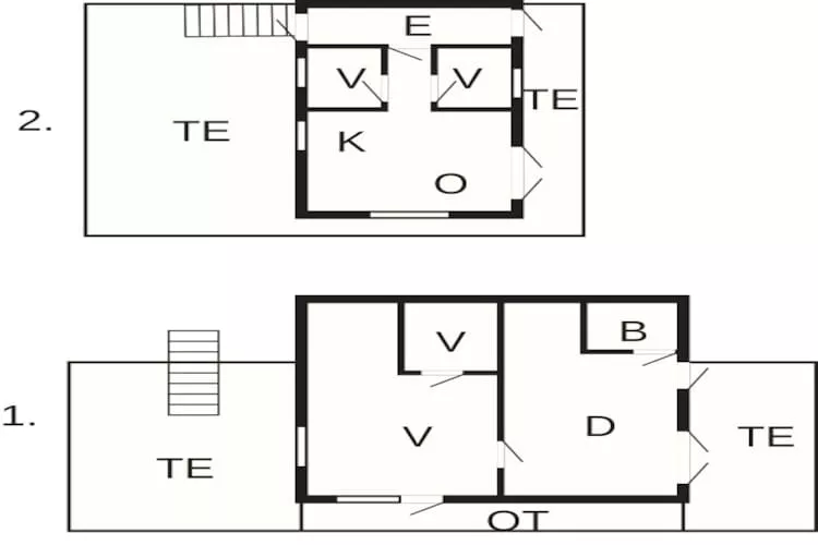 Maison de vacances pour 6 a LINDÅS-Plan