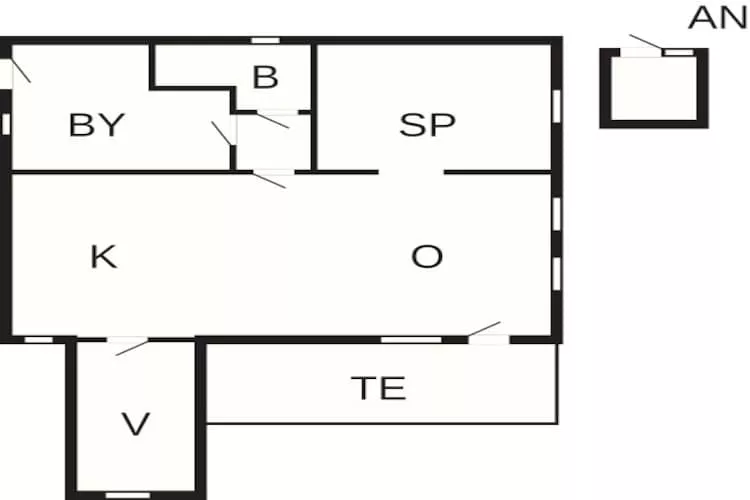 Maison de vacances pour 6 a Føllenslev-Plan