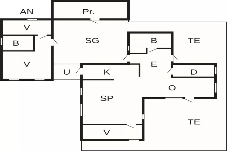 7 person holiday home in Fanø-By Traum-Floor plan