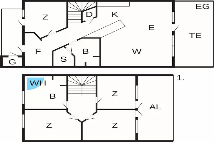 5 room,Strandhouse-Floor plan