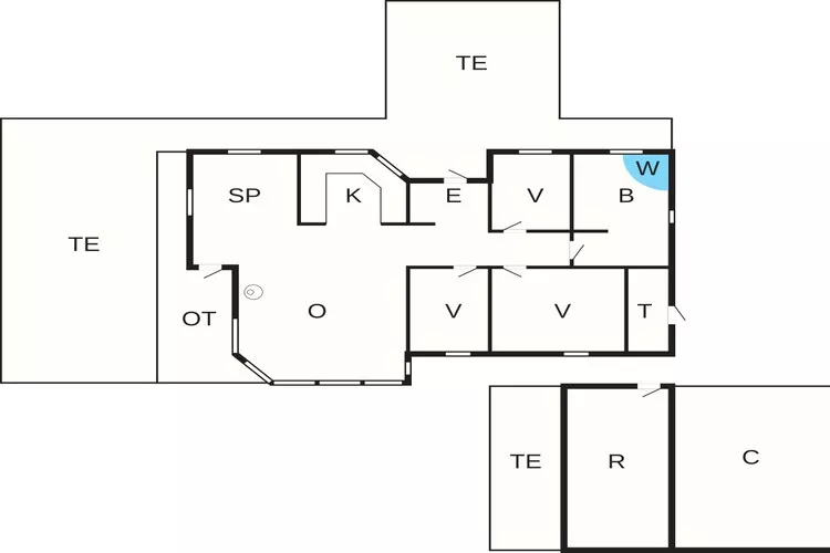 Maison de vacances pour 6 a Hals-Plan