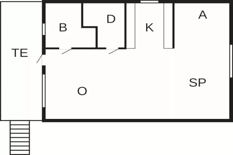 4 Personen Ferienhaus in Romelanda-By Traum-Grundriss
