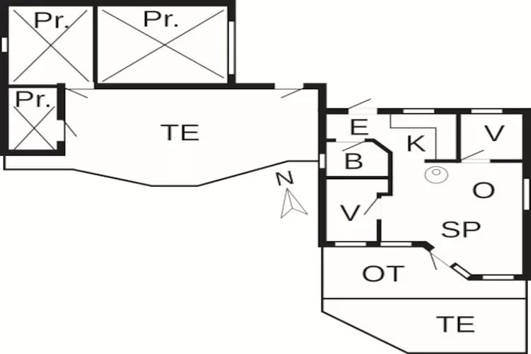 4 person holiday home in Ulfborg-By Traum-Floor plan
