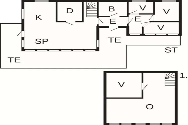 6 person holiday home in Kvalsund-Floor plan