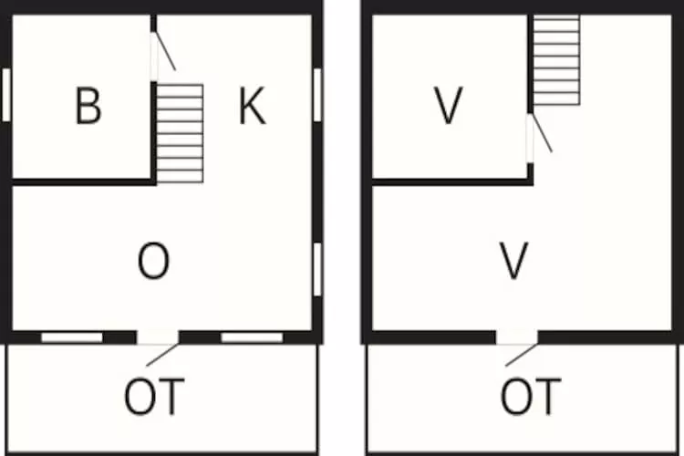 Maison de vacances pour 5 a VÅGLAND-Plan