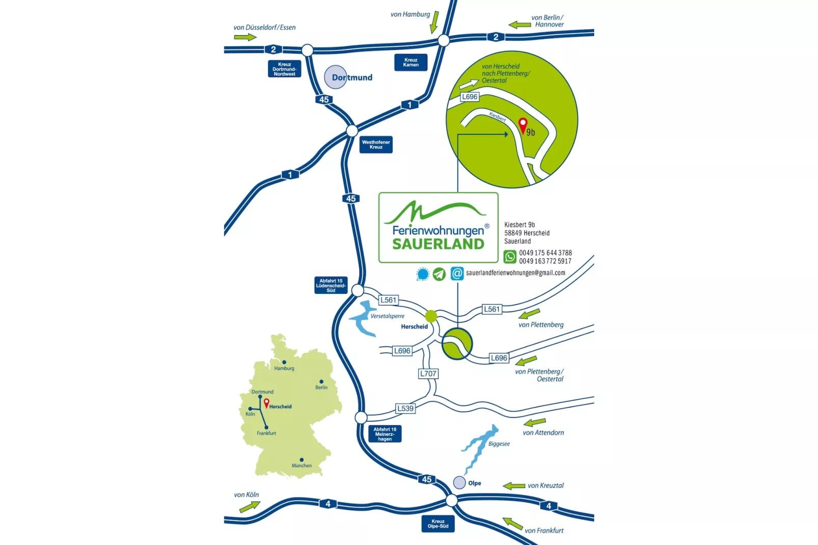 Green Buildings Ferienwohnung Herscheid-Sauerland-Areas within 5km in summer