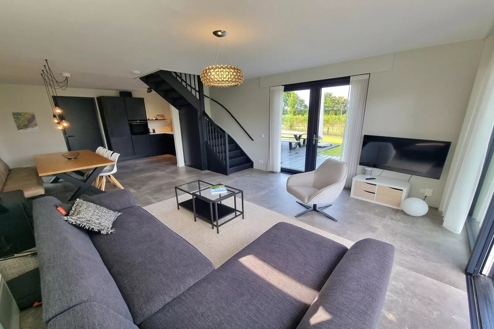 Watervilla Njoggen-Living room