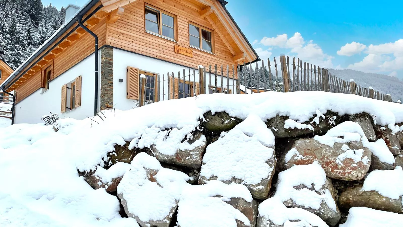 Im grünen Herzen-Exterior in winter