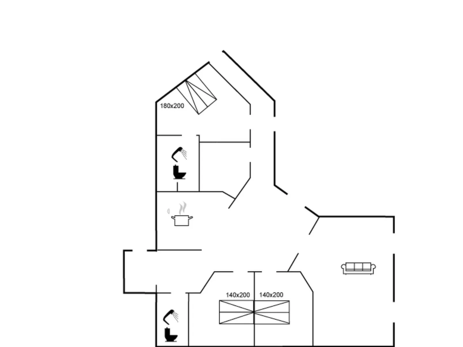 "Sjamme" - 1.2km from the sea