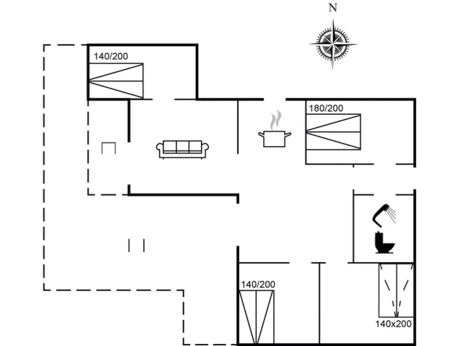 "Lasse" - 1.5km from the sea