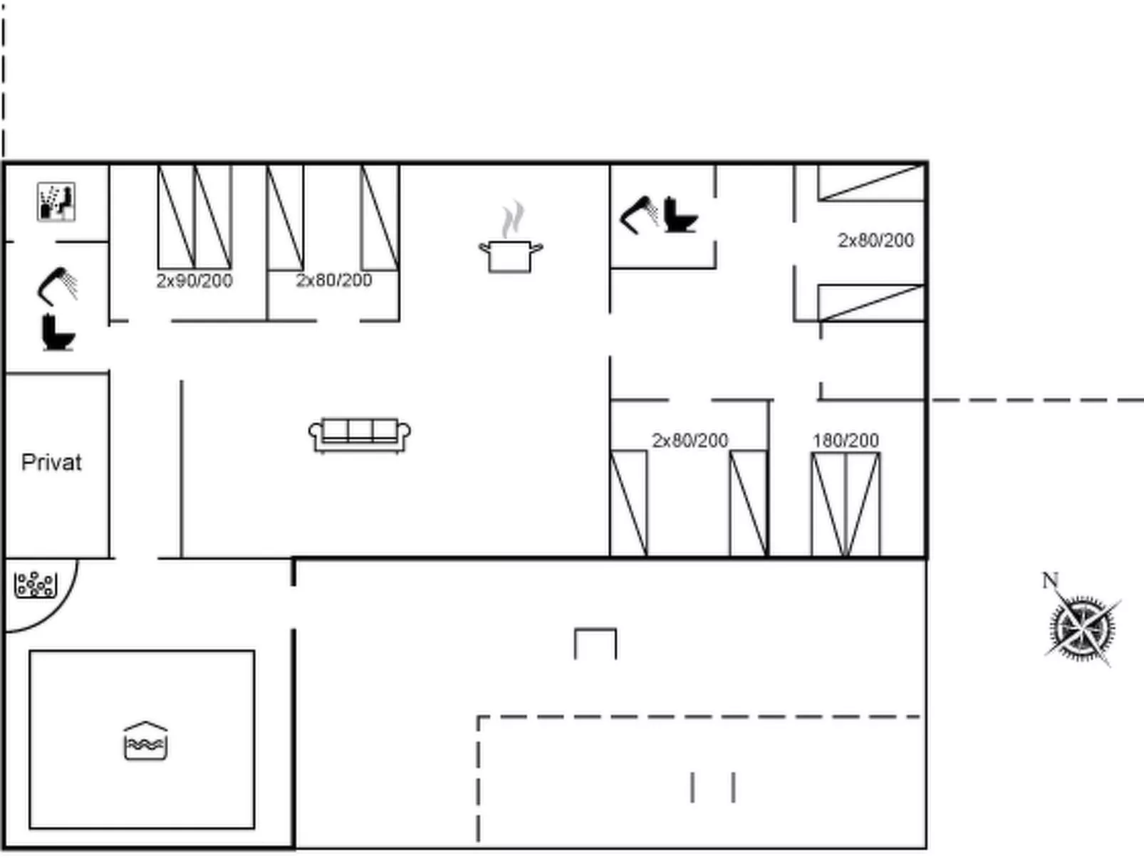 "Sverker" - 300m from the sea-Dedans