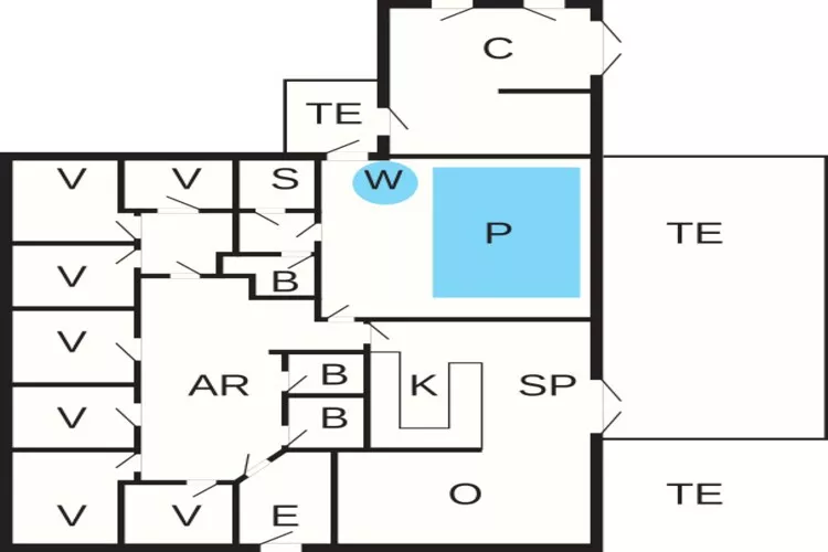 Maison de vacances pour 18 a Løkken-Plan