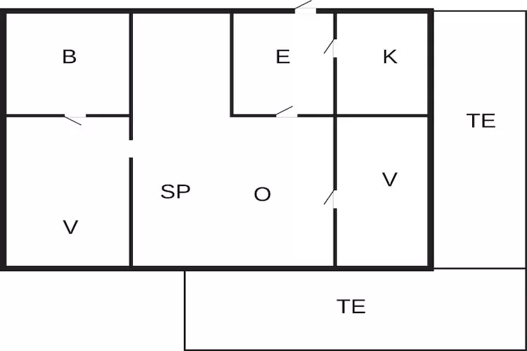 4 person holiday home in Nykøbing M-By Traum-Floor plan