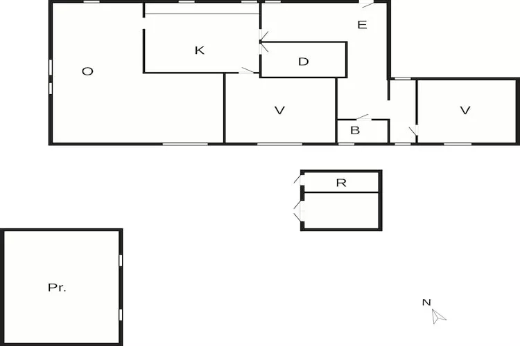 Maison de vacances pour 2 a Snedsted-By Traum-Plan