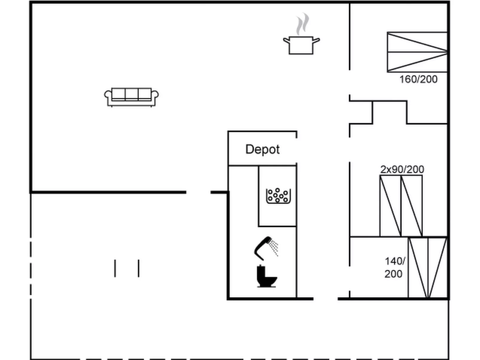 "Gunkil" - 800m from the sea