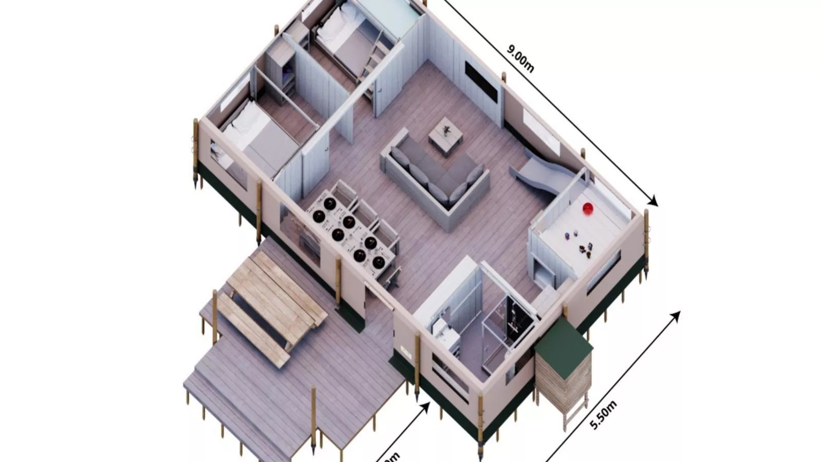 Safaritent 7-Floor plan
