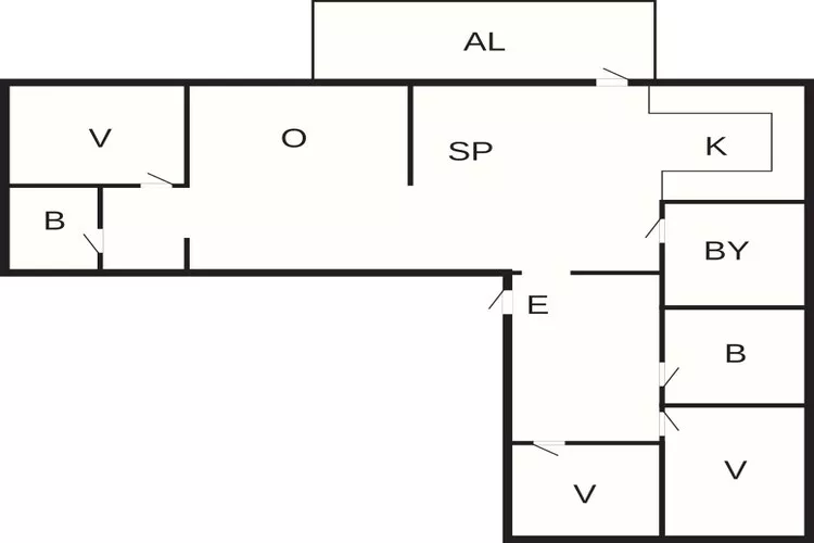 8 Personen Ferienhaus in SKIVARP-Grundriss