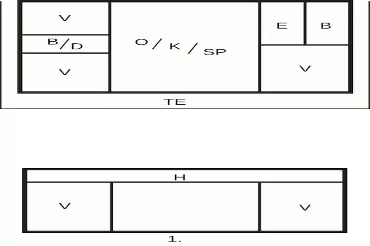 8 Personen Ferienhaus in Tau-Grundriss