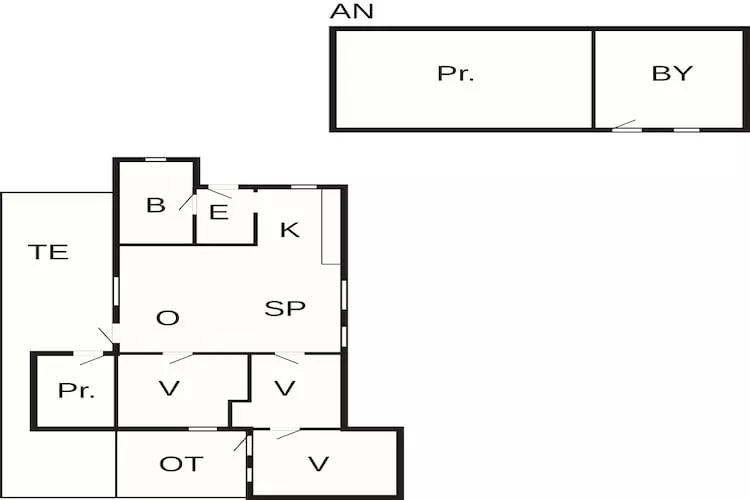 4 person holiday home in Thisted-By Traum-Floor plan