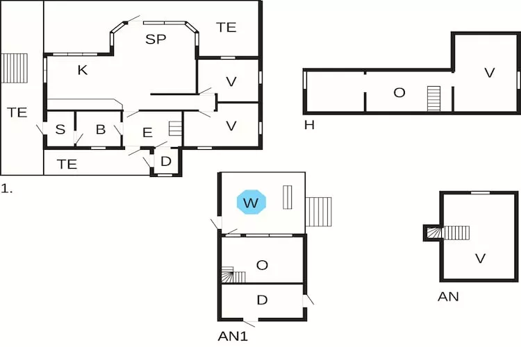 4 star holiday home in Storsteinnes-Floor plan