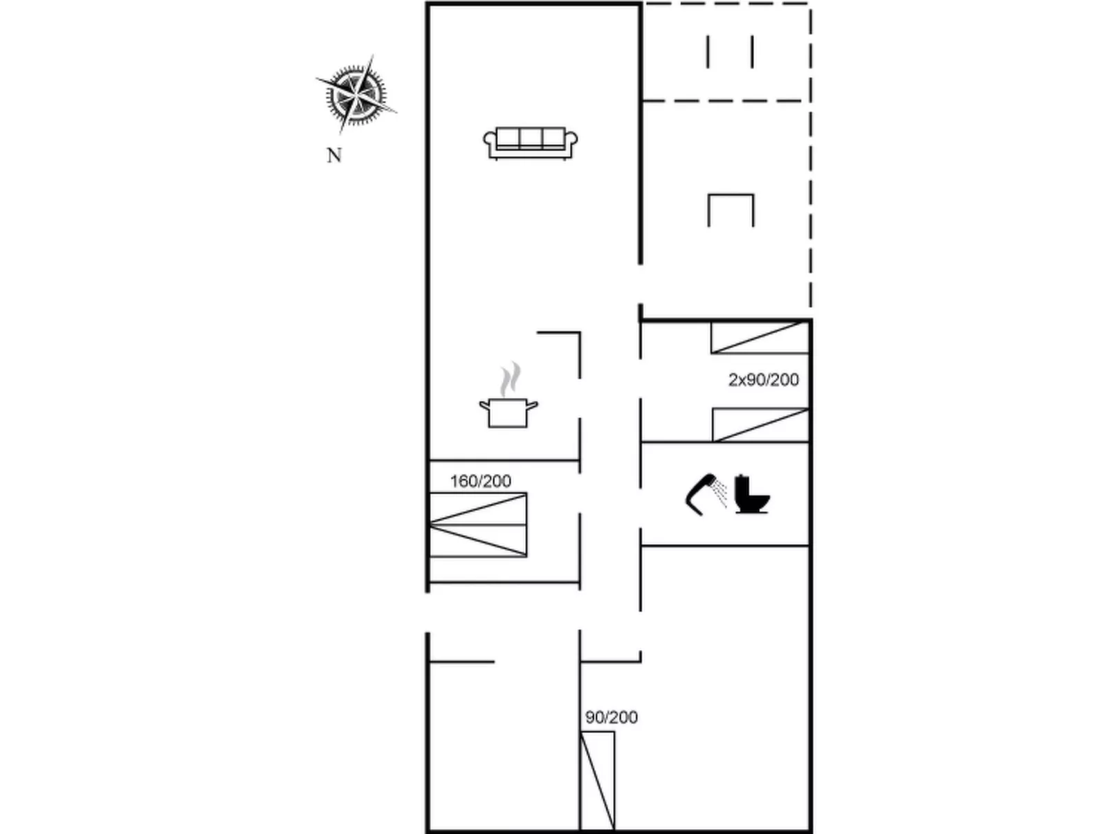 "Troels" - 1.2km from the sea