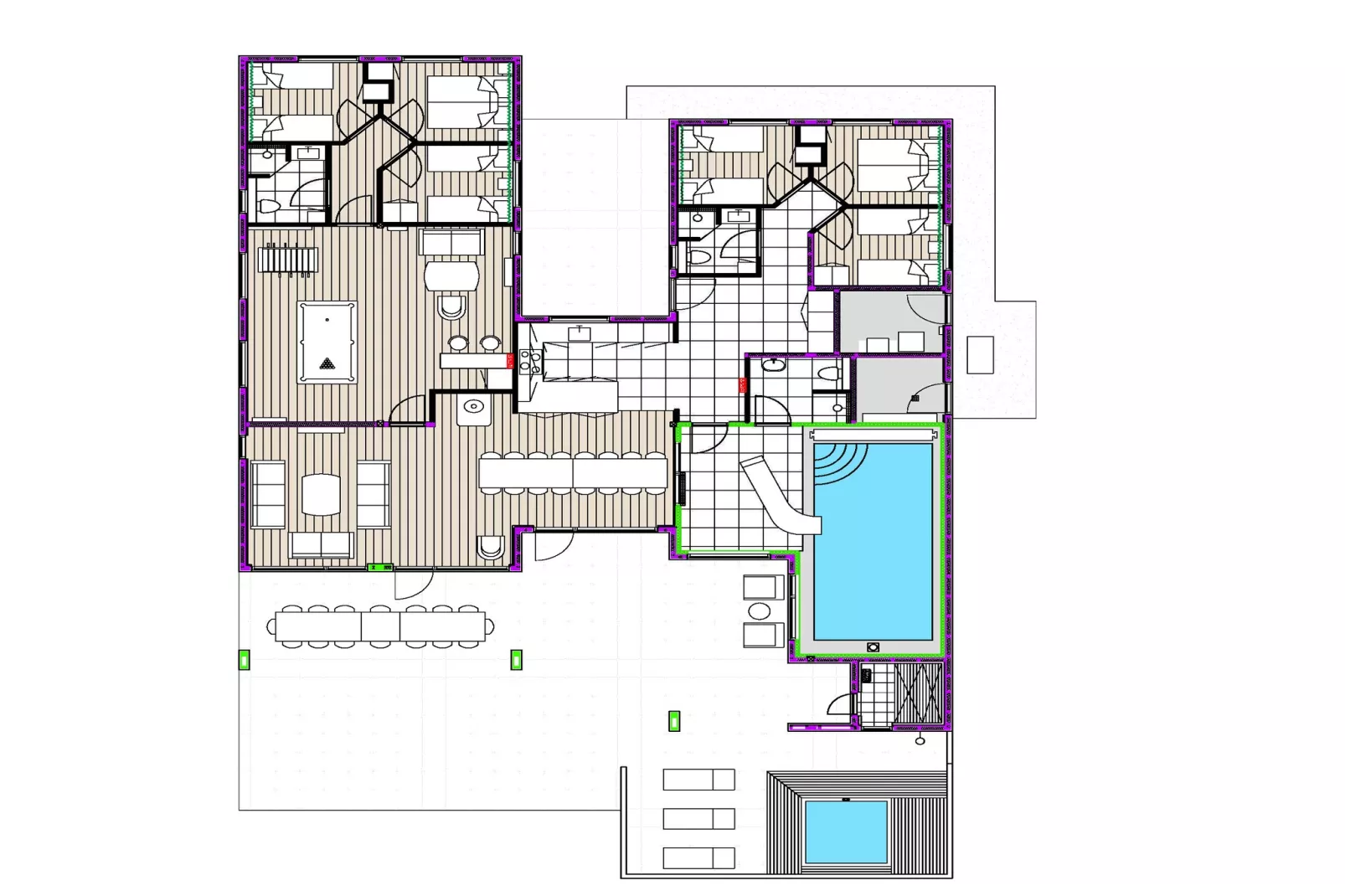 5 etoiles maison de vacances a Nørre Nebel-Plan
