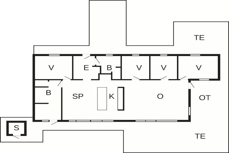 5 star holiday home in Ørsted-Floor plan