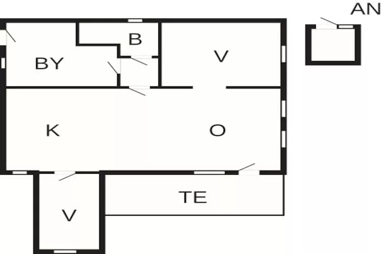 6 person holiday home in Føllenslev-Floor plan