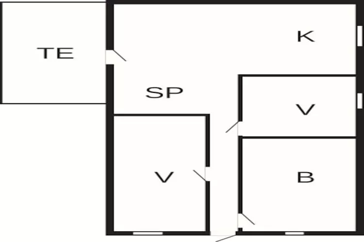 4 person holiday home in Væggerløse-Floor plan