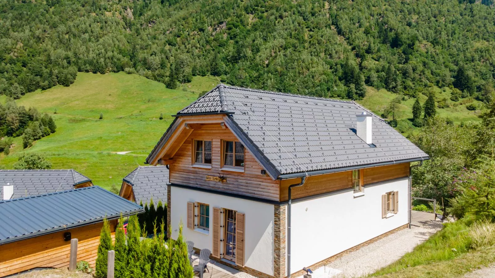 Chalet Karibu-Außenbereich Sommer